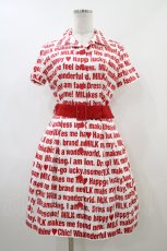 画像1: MILK / Messageワンピース  レッド H-26-06-10-028-ML-OP-AK-ZH (1)