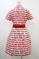 画像2: MILK / Messageワンピース  レッド H-26-06-10-028-ML-OP-AK-ZH (2)