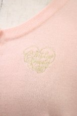 画像3: Emily Temple cute / ロゴ刺繍ニットカーディガン  ピンク H-26-06-10-045-ET-TO-AK-ZH (3)