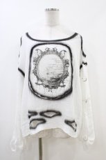 画像1: REFLEM / ダブルガーゼデザイントップス FREE 白 H-26-06-10-055-PU-TO-AK-ZH (1)