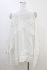 画像2: DimMoire / 救済の十字ガーゼトップス FREE 白 H-26-06-10-057-0-TO-AK-ZH (2)