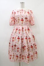 画像1: Emily Temple cute / BerryCherry Parfaitワンピース M ピンク H-26-06-10-021-ET-OP-AK-ZH (1)