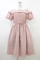 画像1: Emily Temple cute / Bettyワンピース M レッド×チェック H-26-06-10-026-ET-OP-AK-ZH (1)