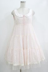 画像1: Emily Temple cute / 水玉フロッキーティアードワンピース M ピンク H-26-06-11-001-ET-OP-NS-ZH (1)