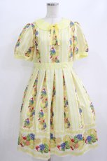 画像1: Emily Temple cute / トロピカルフルーツワンピース M Yellow H-26-06-11-027-ET-OP-NS-ZH (1)