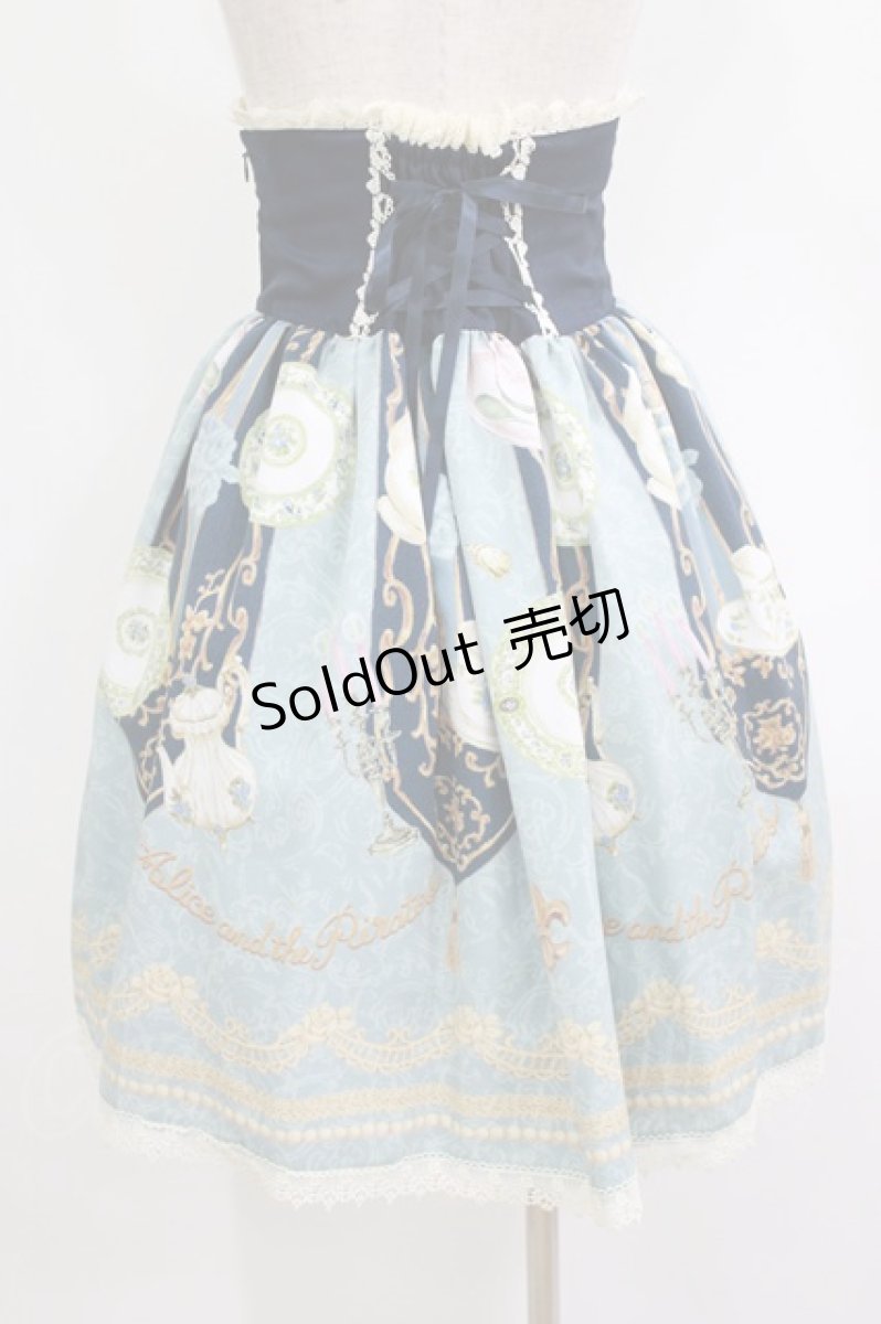 画像3: ALICE and the PIRATES / Tea time nostalgia柄スカート Free ネイビー H-26-06-11-032-PA-SK-NS-ZH (3)