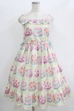 画像1: Emily Temple cute / Decoration CAKEキャミソールワンピース M cream H-26-06-11-004-ET-OP-NS-ZH (1)