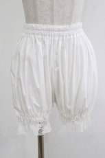 画像1: metamorphose / ブルマ（広幅ラッセル） Free 白 H-26-06-11-035-ME-PA-NS-ZH (1)