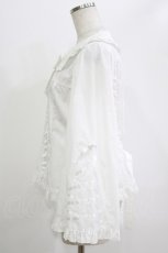 画像2: metamorphose / Dress upフレアスリーブブラウス サイズ1 白 H-26-06-11-038-ME-BL-NS-ZH (2)