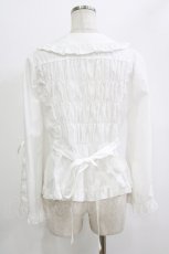画像3: metamorphose / Dress upフレアスリーブブラウス サイズ1 白 H-26-06-11-038-ME-BL-NS-ZH (3)