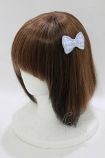 画像1: Emily Temple cute / リボンワッペンクリップ  サックスギンガム H-26-06-11-051-ET-AC-NS-ZH (1)