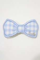 画像2: Emily Temple cute / リボンワッペンクリップ  サックスギンガム H-26-06-11-054-ET-AC-NS-ZH (2)