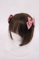 画像1: BABY,THE STARS SHINE BRIGHT / Best Wishesシンプルリボンコーム  チェリーピンク H-26-06-11-1034-BA-AC-NS-ZH (1)