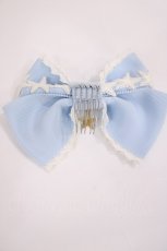 画像2: BABY,THE STARS SHINE BRIGHT / キラキラ星座とコンペイトウのお星様柄リボンコーム  サックス H-26-06-11-1036-BA-AC-NS-ZH (2)