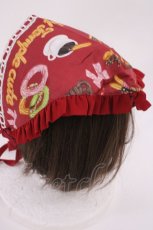 画像2: Emily Temple cute / Churrosリバーシブルバブーシュカ  レッド/レッドギンガム リバーシブル H-26-06-11-1041-ET-AC-NS-ZH (2)