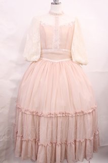 Innocent World / シャルロッテドレス M ピンク/生成り H-26-06-11