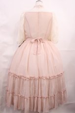 画像3: Innocent World / シャルロッテドレス M ピンク/生成り H-26-06-11-1009-IW-OP-NS-ZH (3)