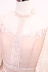 画像4: Innocent World / シャルロッテドレス M ピンク/生成り H-26-06-11-1009-IW-OP-NS-ZH (4)