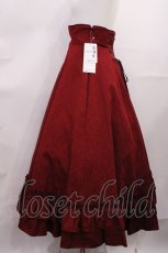 画像2: Victorian maiden / 黒執事/エレガントジャガードロングスカート Free レッド H-26-06-11-1016-CL-SK-NS-ZH (2)