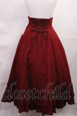 画像3: Victorian maiden / 黒執事/エレガントジャガードロングスカート Free レッド H-26-06-11-1016-CL-SK-NS-ZH (3)