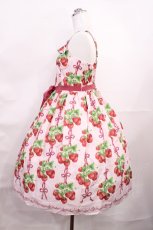 画像2: Emily Temple cute / Strawberry Ribbon treeキャミソールワンピース M ピンク H-26-06-11-1003-ET-OP-NS-ZH (2)