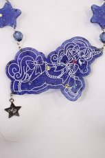 画像1: Angelic Pretty / Dreamyホロスコープユニコーンネックレス  ネイビー H-26-06-11-1028-AP-AC-NS-ZH (1)