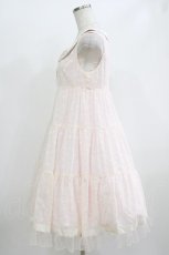 画像2: Emily Temple cute / 水玉フロッキーティアードワンピース M ピンク H-26-06-11-001-ET-OP-NS-ZH (2)