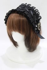 画像1: m petit by misako / AM*NIPLヘッドドレス  ブラック H-26-06-11-070-LO-AC-NS-ZH (1)