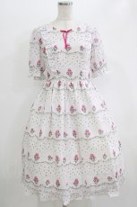 画像1: Emily Temple cute / petit rose frillワンピース M pink rose H-26-06-11-009-ET-OP-NS-ZH (1)