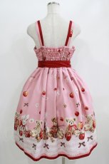 画像3: metamorphose / My dear friendsリボンジャンパースカート Free ピンク H-26-06-11-010-ME-OP-NS-ZH (3)