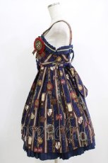 画像2: Angelic Pretty / Chocolate Rosetteジャンパースカート Free ネイビー H-26-06-11-011-AP-OP-NS-ZH (2)