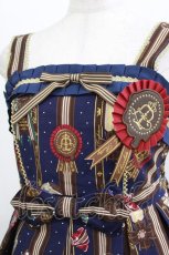 画像5: Angelic Pretty / Chocolate Rosetteジャンパースカート Free ネイビー H-26-06-11-011-AP-OP-NS-ZH (5)