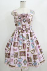 画像1: Angelic Pretty / Dolls Collectionジャンパースカート Free ピンク H-26-06-11-012-AP-OP-NS-ZH (1)