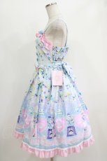 画像2: metamorphose / ときめきCapsule toy ハートワッペンジャンパースカート サイズ1 サックス H-26-06-11-013-ME-OP-NS-ZH (2)