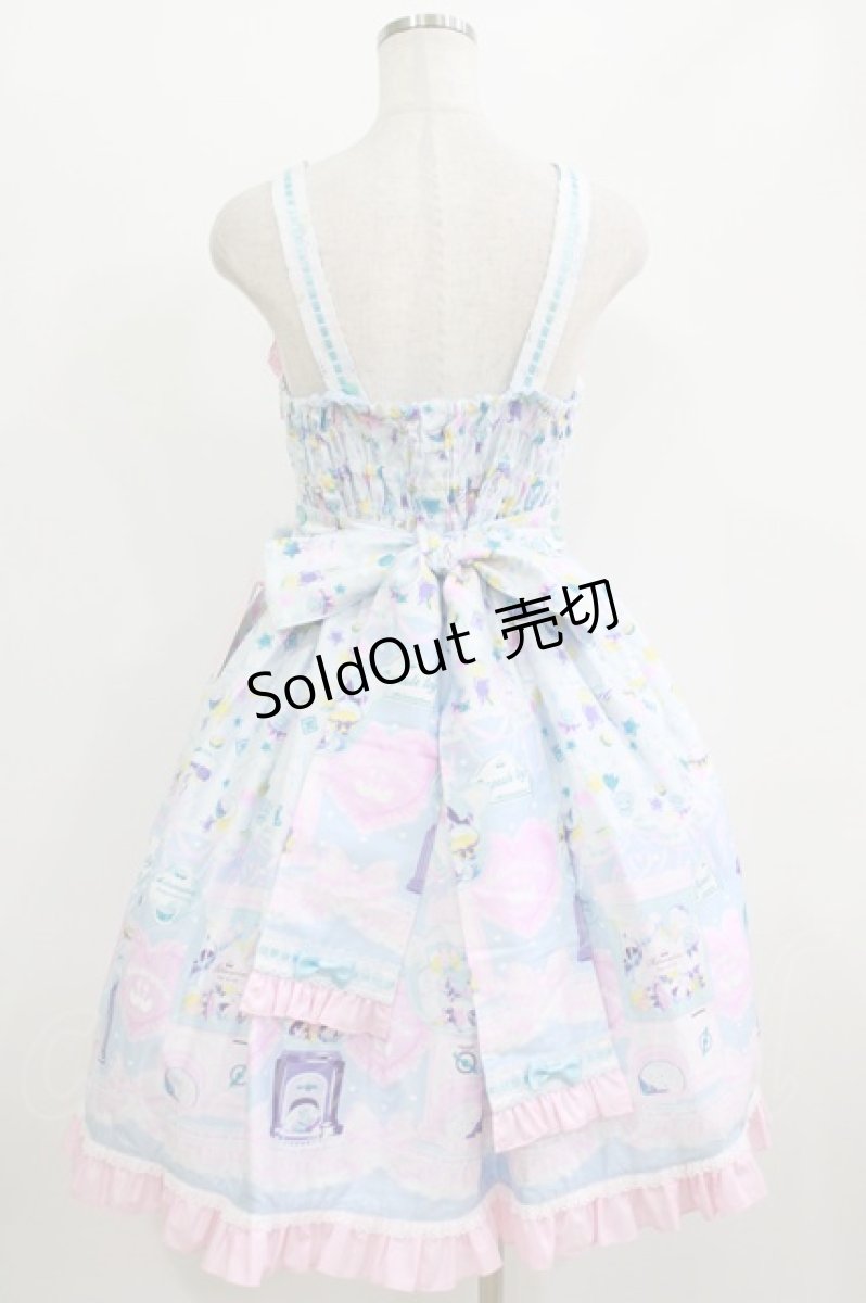 画像3: metamorphose / ときめきCapsule toy ハートワッペンジャンパースカート サイズ1 サックス H-26-06-11-013-ME-OP-NS-ZH (3)