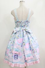 画像3: metamorphose / ときめきCapsule toy ハートワッペンジャンパースカート サイズ1 サックス H-26-06-11-013-ME-OP-NS-ZH (3)