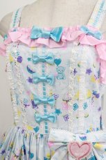 画像5: metamorphose / ときめきCapsule toy ハートワッペンジャンパースカート サイズ1 サックス H-26-06-11-013-ME-OP-NS-ZH (5)