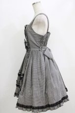 画像2: metamorphose / フロントあきフリルジャンパースカート サイズ1 千鳥 H-26-06-11-014-ME-OP-NS-ZH (2)