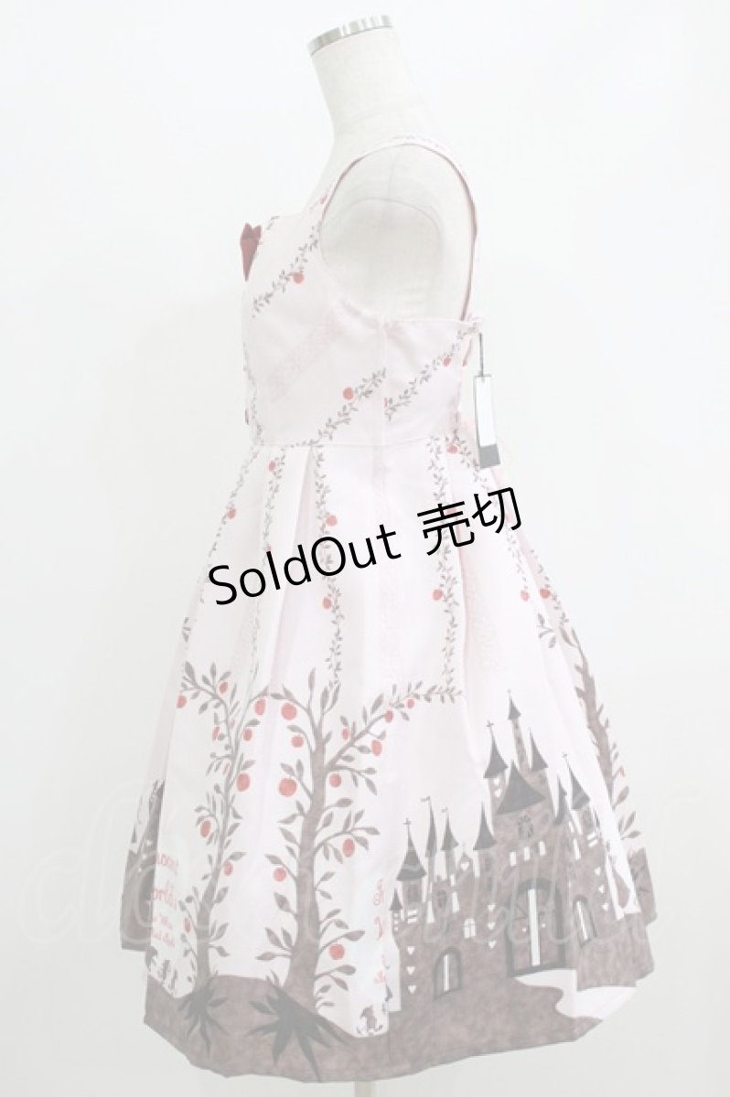 画像2: Innocent World / 白雪姫と赤いリンゴジャンパースカート M ピンク H-26-06-11-016-IW-OP-NS-ZH (2)