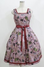 画像1: Emily Temple cute / STATIONERYノースリーブワンピース M mauve pink H-26-06-11-003-ET-OP-NS-ZH (1)