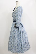 画像2: Innocent World / 英国の花園ワンピース M ブルー×生成/Blue××Beige H-26-06-11-024-IW-OP-NS-ZH (2)