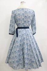 画像3: Innocent World / 英国の花園ワンピース M ブルー×生成/Blue××Beige H-26-06-11-024-IW-OP-NS-ZH (3)