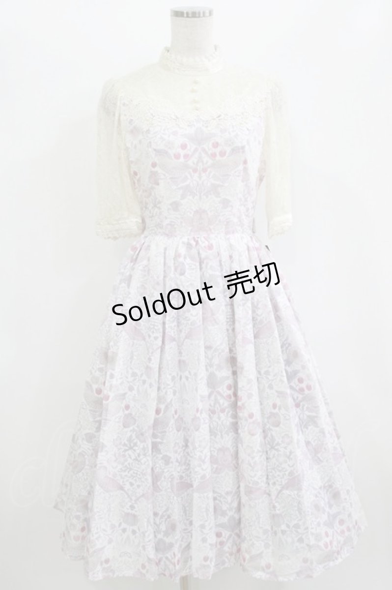 画像1: Innocent World / モリス オパールワンピース M Pink×Beige H-26-06-11-025-IW-OP-NS-ZH (1)