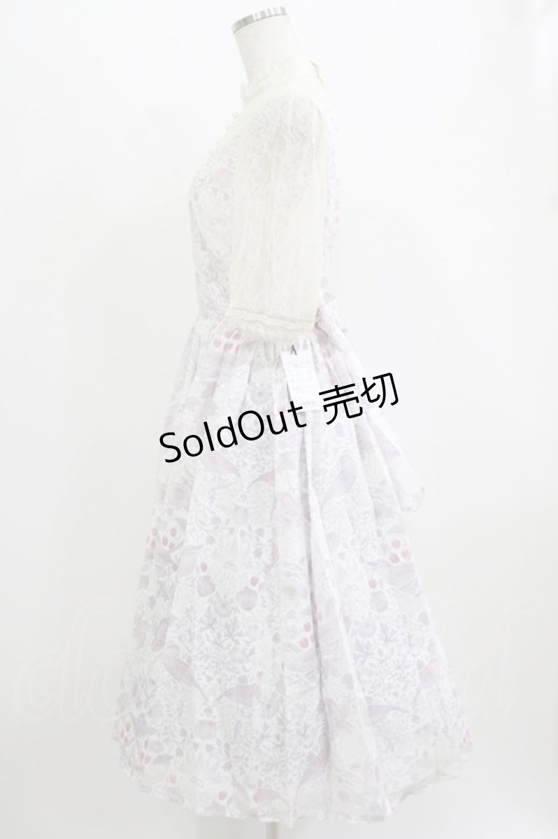画像2: Innocent World / モリス オパールワンピース M Pink×Beige H-26-06-11-025-IW-OP-NS-ZH (2)