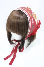 画像1: Emily Temple cute / Churrosリバーシブルバブーシュカ  レッド/レッドギンガム リバーシブル H-26-06-12-001-ET-AC-NS-ZH (1)