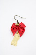 画像1: Emily Temple cute / Ladybug片耳ピアス  レッド H-26-06-12-048-ET-AC-NS-ZH (1)