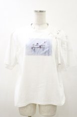 画像1: EATME / シングルレースアップグラフィックTシャツ Free 白 H-26-06-12-1042-LO-TS-NS-ZH (1)