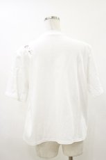 画像2: EATME / シングルレースアップグラフィックTシャツ Free 白 H-26-06-12-1042-LO-TS-NS-ZH (2)