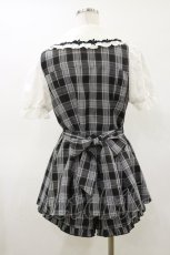 画像2: Secret Honey / バラレースラッフルセットアップ M ブラックチェック H-26-06-12-1043-CA-OP-NS-ZH (2)