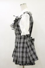 画像3: Secret Honey / バラレースラッフルセットアップ M ブラックチェック H-26-06-12-1043-CA-OP-NS-ZH (3)
